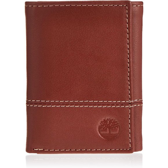 Men's Genuine Leather RFID Blocking Trifold Wallet - Picture 1 of 6